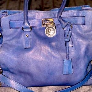 Michael Kors Blue Hamilton Bag - LG
